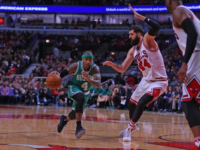 Mirotic en el Boston Celtics - Chicago Bulls
