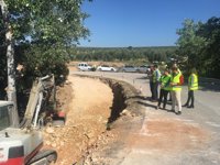 La carretera que une Santiago de Calatrava y Jaén capital se mantendrá cortada por obras hasta final de verano