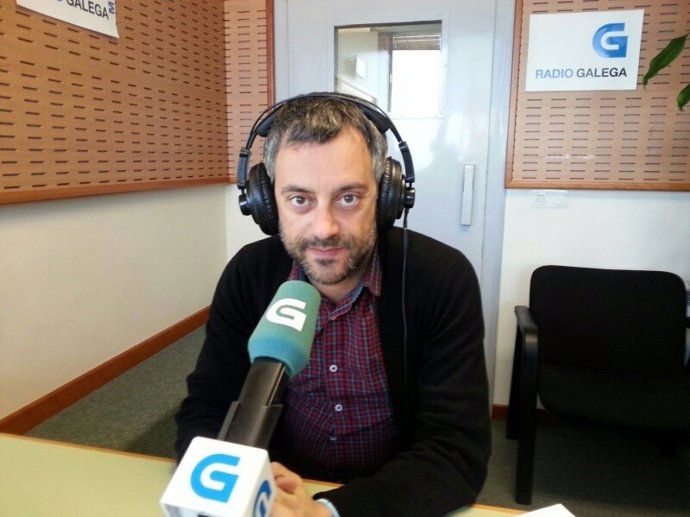 El alcalde de A Coruña, Xulio Ferreiro, en la entrevista en la Radio Galega