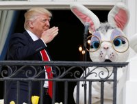 Trump preside su primera carrera de huevos de Pascua en la Casa Blanca