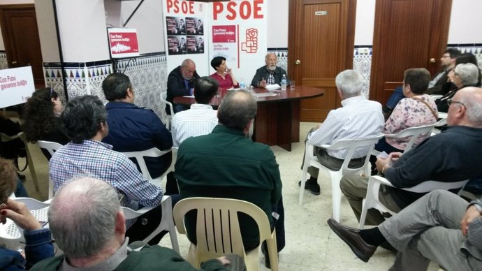 Reunión en Sevilla del equipo de Patxi López