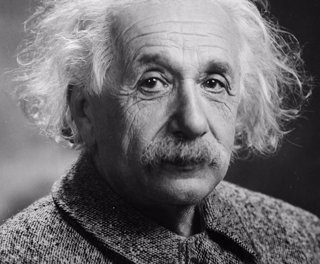 Imagen de Einstein poco antes de su muerte