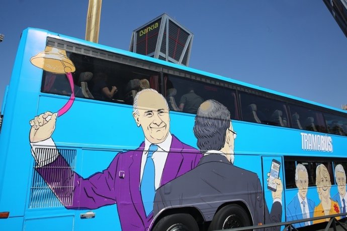 Tramabús de Podemos en Madrid