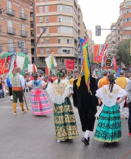 Desfile del Bando de la Huerta, huertanas, huertanos, refajo.
