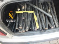 La Guardia Civil detiene a tres personas por robar cable de teléfono en Alhaurín de la Torre