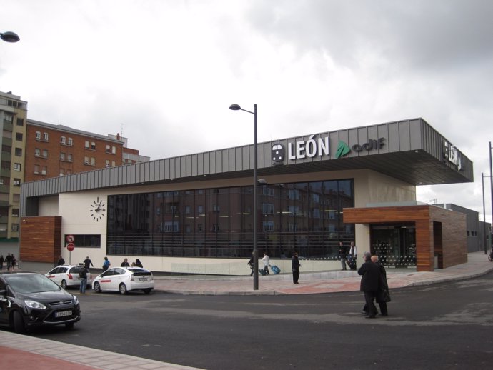 Estación de FEVE en León. 