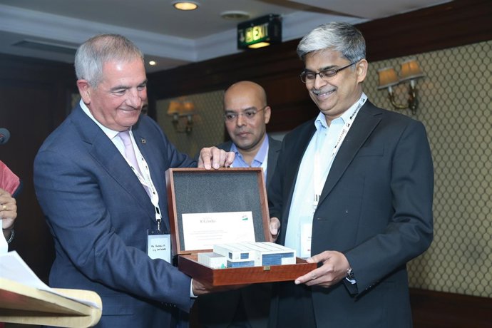 El presidente del Grupo ICG, Andreu Pi, y el de ICG India, Premchand Kurup