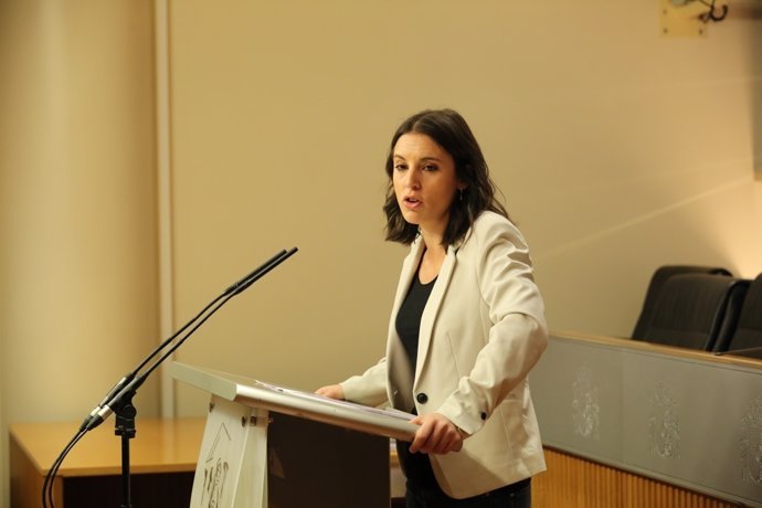 Rueda de prensa de Irene Montero en el Congreso