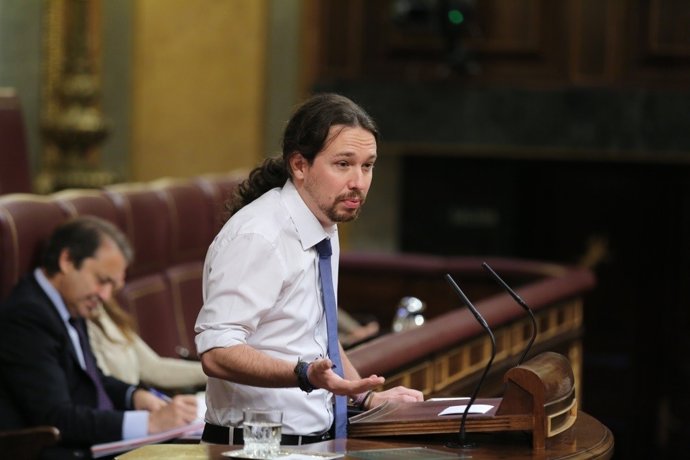 Pablo Iglesias, en la tribuna