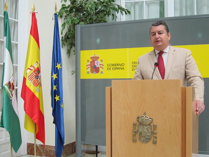El delegado del Gobierno en Andalucía, Antonio Sanz