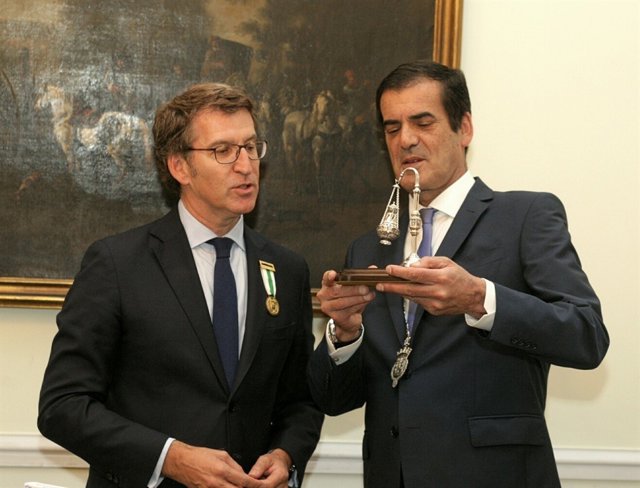 Feijóo y el alcalde de Porto, Rui Moreira