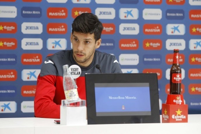 Javi López en roda de premsa