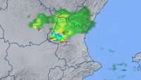 Una tormenta deja lluvia, rayos, rachas de viento de 74 kilómetros y un descenso de diez grados en Utiel