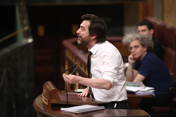Rafael Mayoral en el pleno en el Congreso