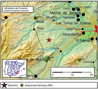 Librilla registra un terremoto de magnitud 2,2 esta madrugada