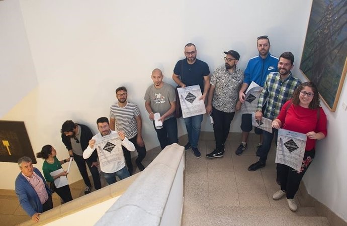 Artistas que participan en 'Muro crítico' en Cáceres