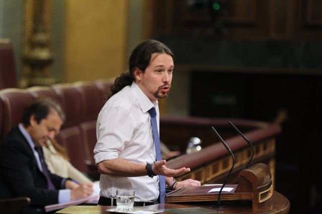 Pablo Iglesias, en la tribuna