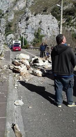 Desprendimiento en el Desfiladero de la Hermida
