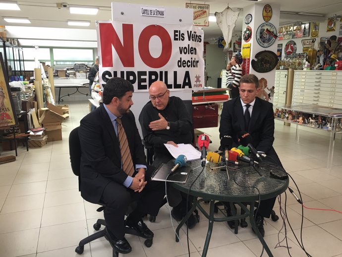 Daniel Vosseler, Jordi Campins i Xavier Peguero