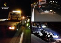 Detenido un conductor por circular en sentido contrario por la A-7 cuadriplicando la tasa de alcohol