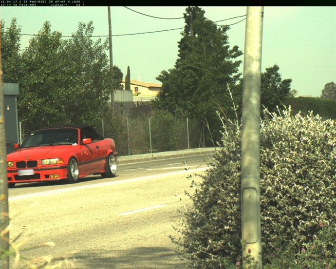 El cotxe denunciat per la Policia Municipal de Sabadell a 124 km/h