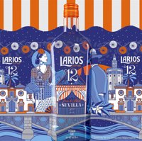 Una edición especial de Larios 12 lleva el "espíritu mediterráneo" a la Feria de Abril de Sevilla