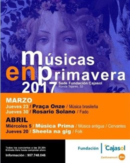 Cartel del ciclo 'Músicas en Primavera'