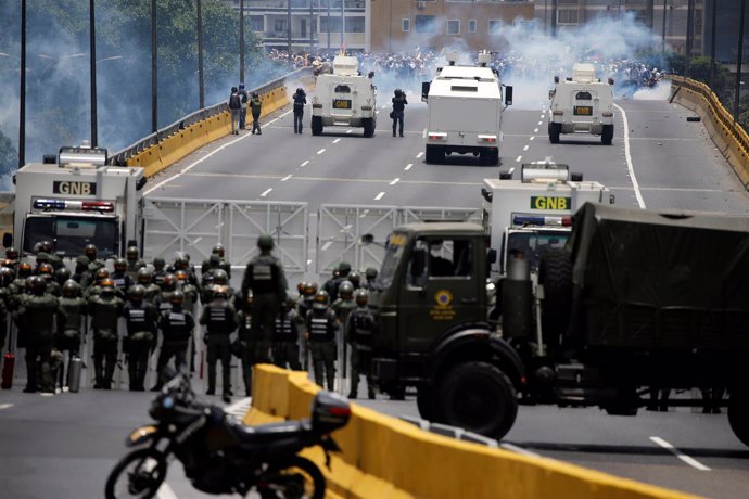 Guardia Nacional en las manifestaciones de Venezuela
