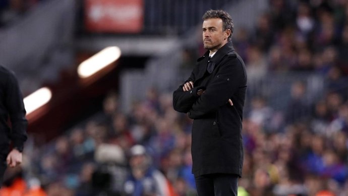 L'entrenador del FC Barcelona, Luis Enrique Martínez