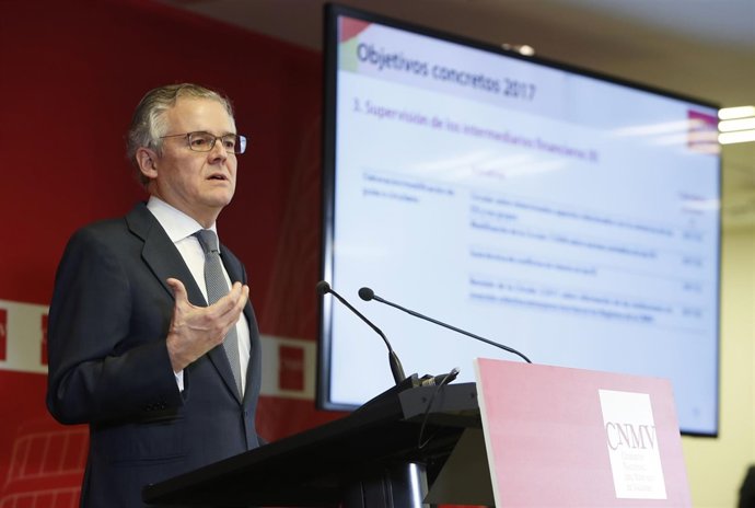 El presidente de la CNMV, Sebastián Albella, presenta el Plan de Actividades