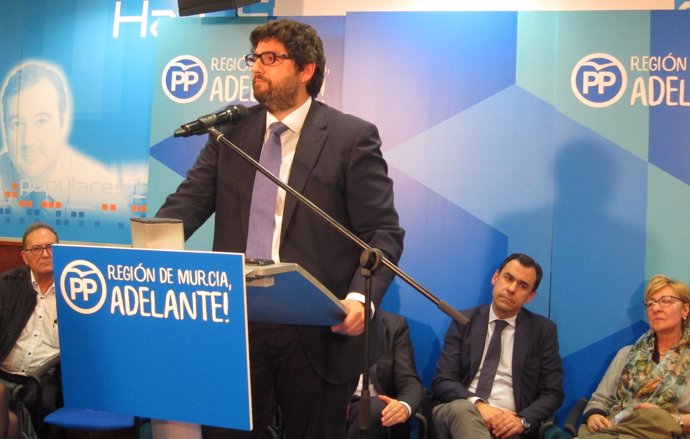 Fernando Lopez Miras, na Xunta Directiva del PP de Murcia           