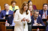 Susana Díaz reclama "valor" a Moreno para levantar la voz ante el "atropello" de los PGE