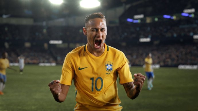 Neymar, jugador de la selección brasileña