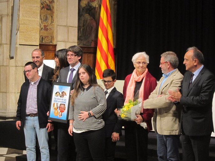 El pte.C.Puigdemont, en el acto del 30 aniversari                