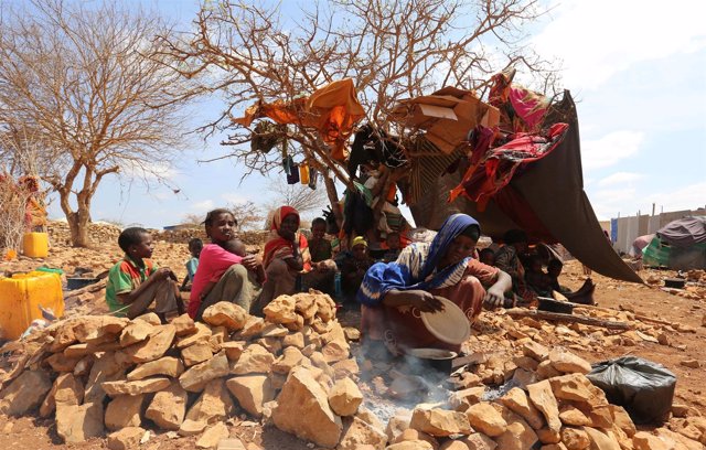 Desplazados internos por la sequía en Somalia