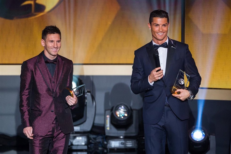 Messi y Cristiano Ronaldo/Getty