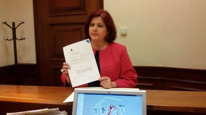 La diputada Elvira Ramón en un registro en el Congreso