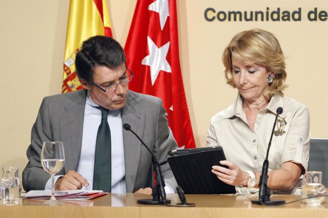 Ignacio González Y Esperanza Aguirre En El Consejo De Gobierno