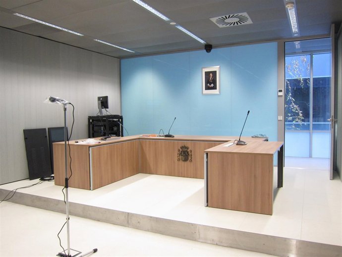 Sala de vistas del nuevo Palacio de Justicia de La Rioja