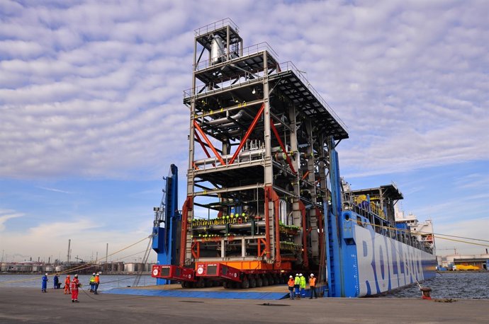 Project càrrec en el Port de Tarragona