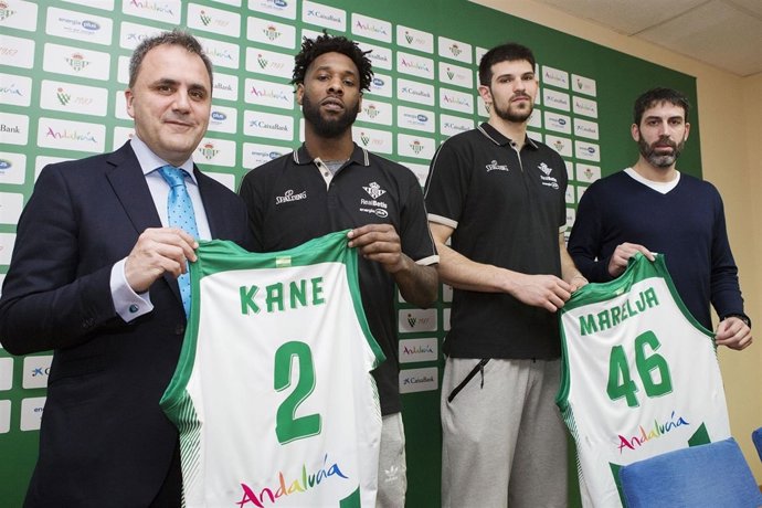 Presentación de  Deandre Kane y Aleksandar Marelja con el Betis Energía Plus