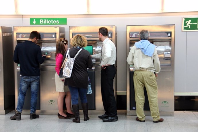 Máquinas expendedoras del Metro de Sevilla