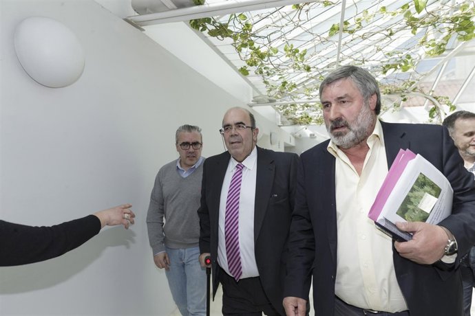 El consejero Jesús Oria antes de exponer el plan de especies invasoras