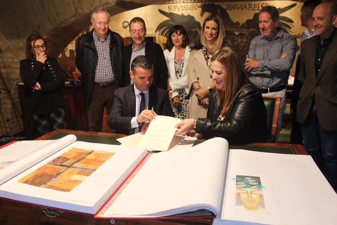 Cesión el quijote manuscrito marbella educación libro colegio Miguel de Cervante