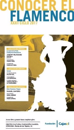 Cartel del XXXII Ciclo Conocer el Flamenco