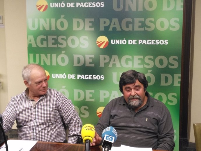 Jose Puig y Santi Querol, ganaderos de Unió de Pagesos