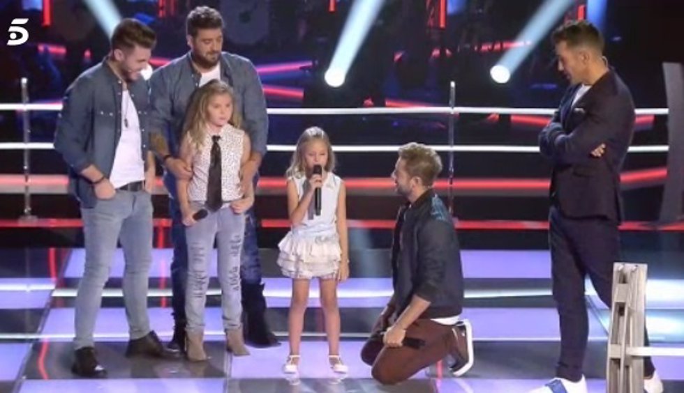 Bárbara canta junto a David Bisbal 'Mi princesa' en 'La Voz Kids'