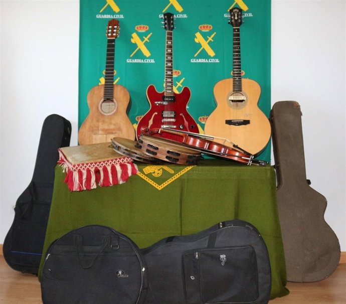 Instrumentos robados. 