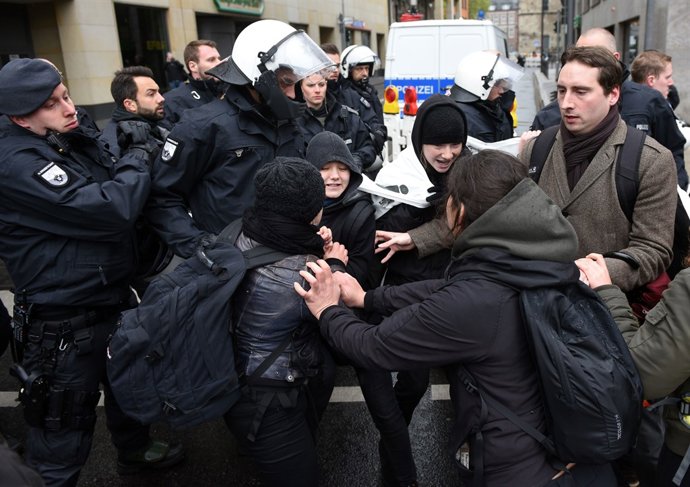 Protestes contra AfD en Colònia