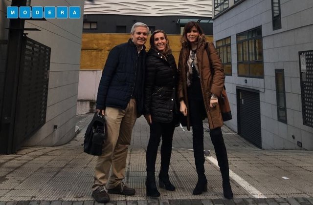 Javier Cabrera, Helena Ruiz y Rosa Vigueras, fundadores de Modera